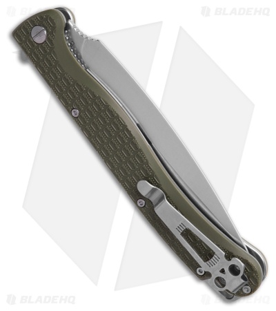 Daggerr Knives Vendetta Liner Lock Knife Olive Drab Green FRN (5" Stonewash)
