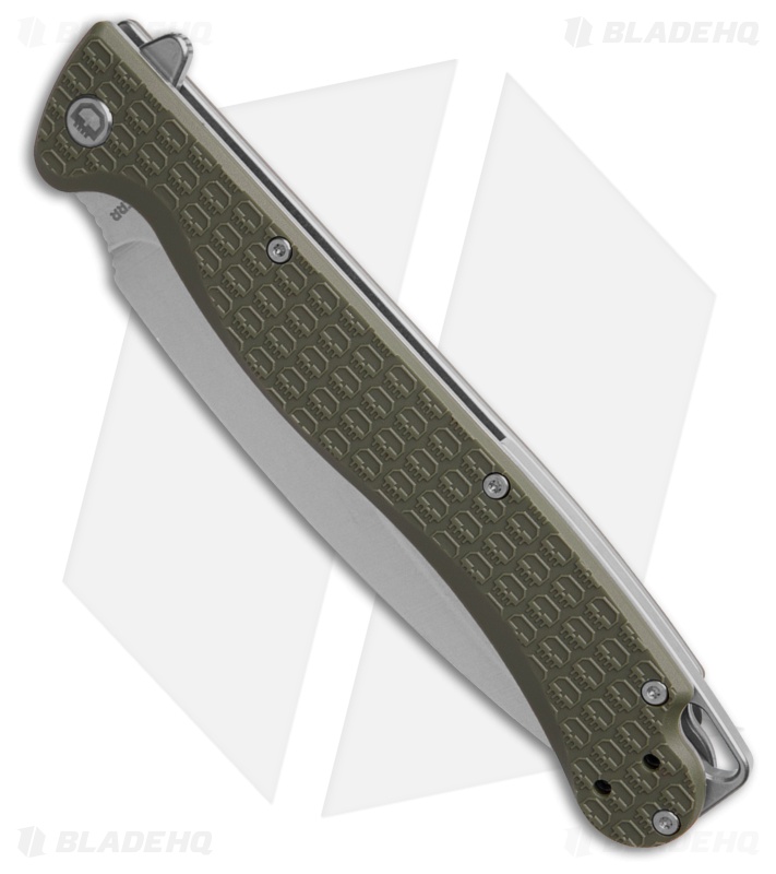 Daggerr Knives Vendetta Liner Lock Knife Olive Drab Green FRN (5" Stonewash)