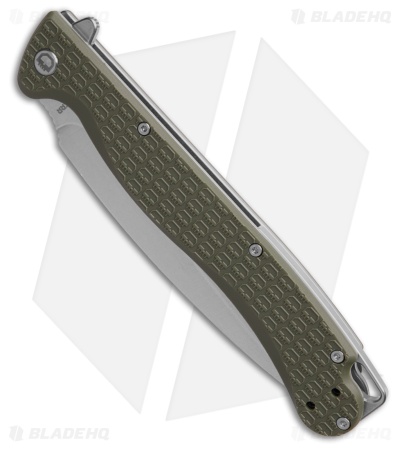 Daggerr Knives Vendetta Liner Lock Knife Olive Drab Green FRN (5" Stonewash)