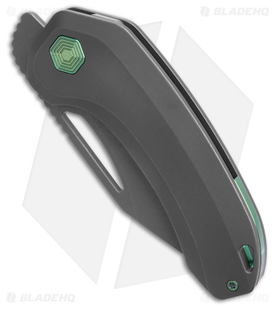 たむあき Damned Designs Anzu XL Frame Lock Knife Titanium (3