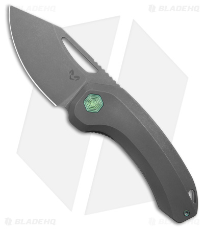 Damned Designs Anzu XL Frame Lock Knife Titanium (3