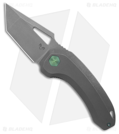 Damned Designs Oni XL Frame Lock Knife Titanium (3" SW) 