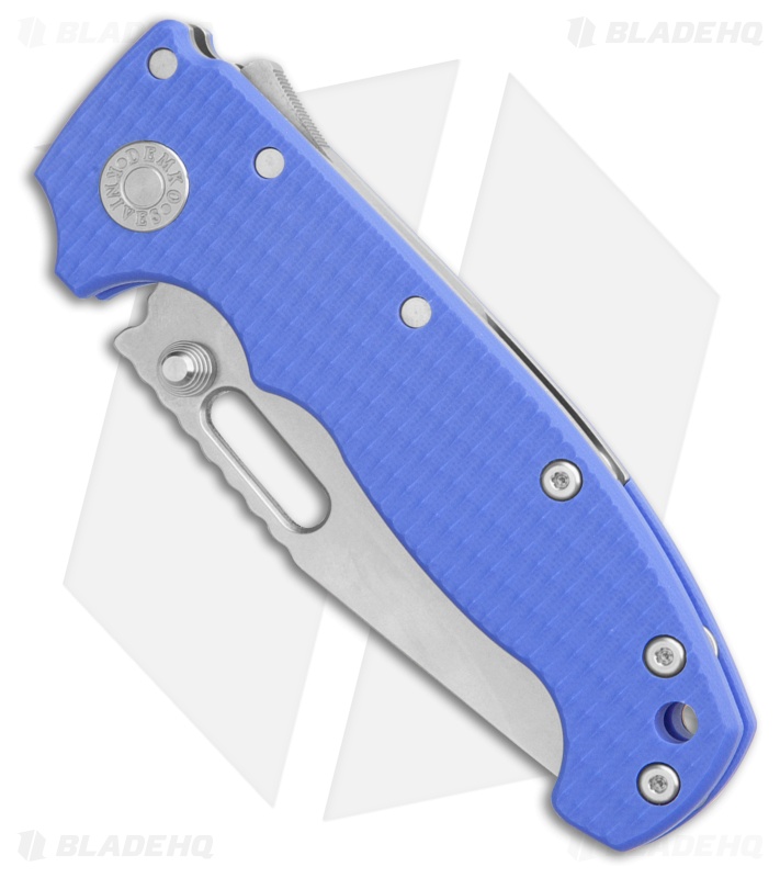 Demko Knives MG AD20S Clip Point Shark-Lock Knife Blue G-10 (3.6" Stonewash)