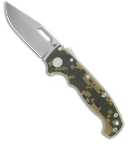 Demko Knives MG AD20S Clip Point Shark-Lock Knife Camo #2 G-10 (3.75" Stonewash)