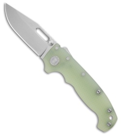 Demko Knives MG AD20S Clip Point Shark-Lock Knife Natural G-10 (3.75" Stonewash)