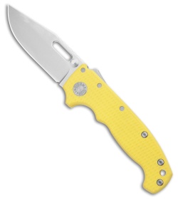 Demko Knives MG AD20S Clip Point Shark-Lock Knife Yellow #1 G-10 (3.75" SW)