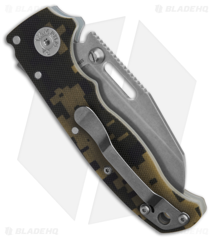 Demko AD20.5 Shark Foot Knife S35VN + Digi Camo G-10 (3" Stonewash)