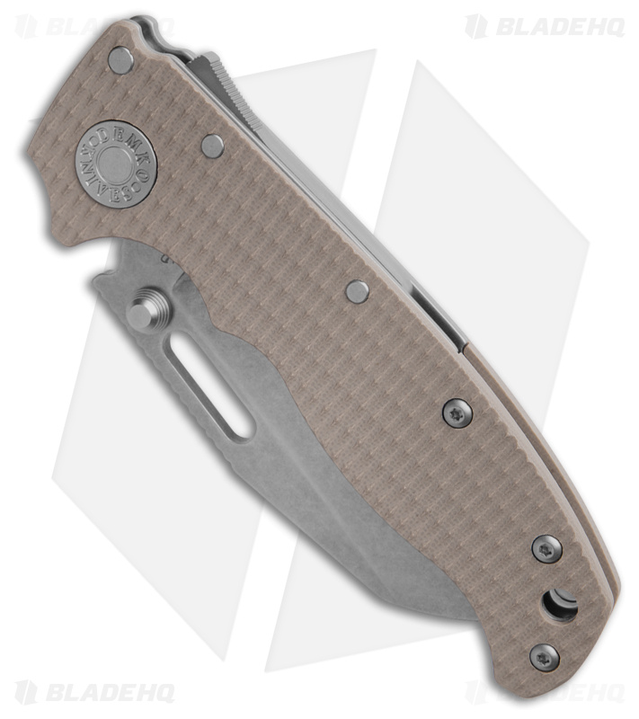 Demko AD20.5 Shark Foot Shark-Lock Knife Coyote Tan G-10 (3" Stonewash 3V)