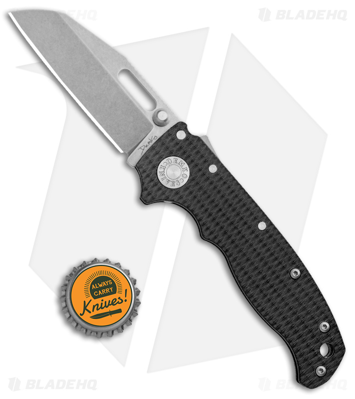 Demko AD20.5 Shark Foot Knife S35VN + Black G-10 (3" Stonewash)
