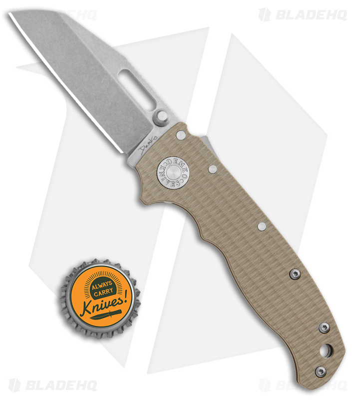 Demko AD20.5 Sharkfoot Coyote Tan G-10 (SW S35VN) - Blade HQ