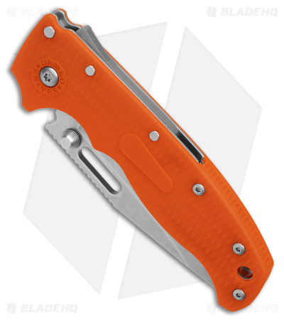 Demko AD20.5 Shark-Lock Knife Orange Grivory (3.2" Stonewash)