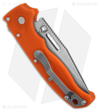 Demko AD20.5 Shark-Lock Knife Orange Grivory (3.2" Stonewash)