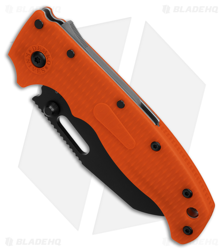 Demko AD20.5 Shark-Lock Knife Orange Grivory (3.2" Black)