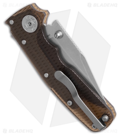 Demko Shark Cub Clip Point Knife Textured Smoke Ultem (2.75" Stonewash)