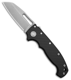 Demko Knives MG AD20S Slicer Shark Foot Knife - Black Carbon Fiber