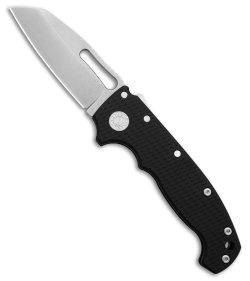 Demko Knives MG AD20S Slicer Shark-Lock Knife Black G-10 (3.6" Stonewash M4)