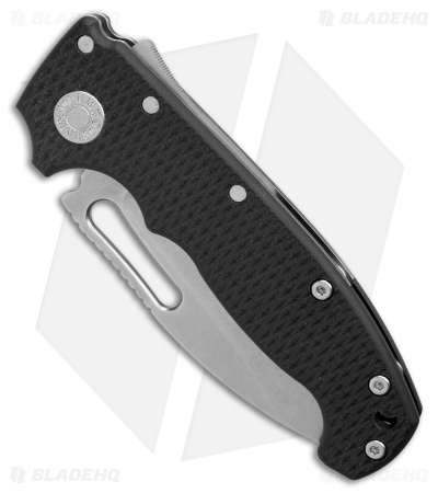 Demko Knives MG AD20S Slicer Shark-Lock Knife Black G-10 (3.6" Stonewash M4)