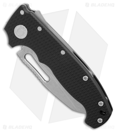 Demko Knives MG AD20S SSF Shark-Lock Knife Black G-10 (3.6" Stonewash M4)