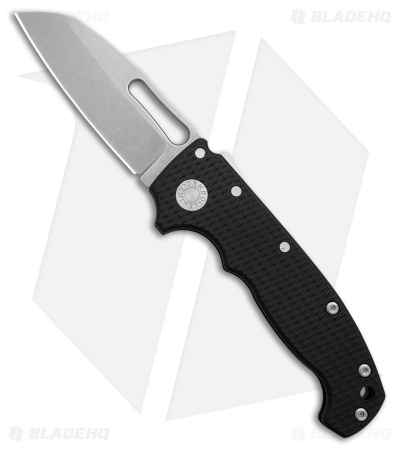 Demko Knives MG AD20S SSF Shark-Lock Knife Black G-10 (3.6" Stonewash M4)