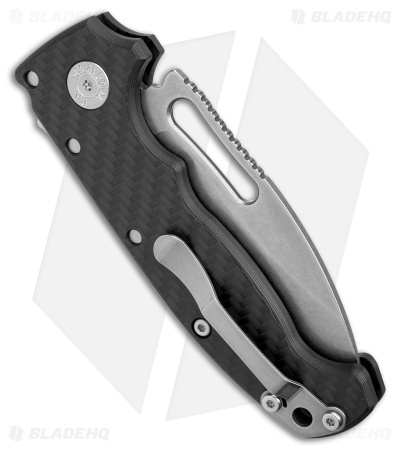 Demko Knives MG AD20S Slicer Shark-Lock Knife Carbon Fiber (3.6" Stonewash M4)