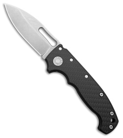 Demko Knives MG AD20S Slicer Shark-Lock Knife Carbon Fiber (3.6" Stonewash M4)