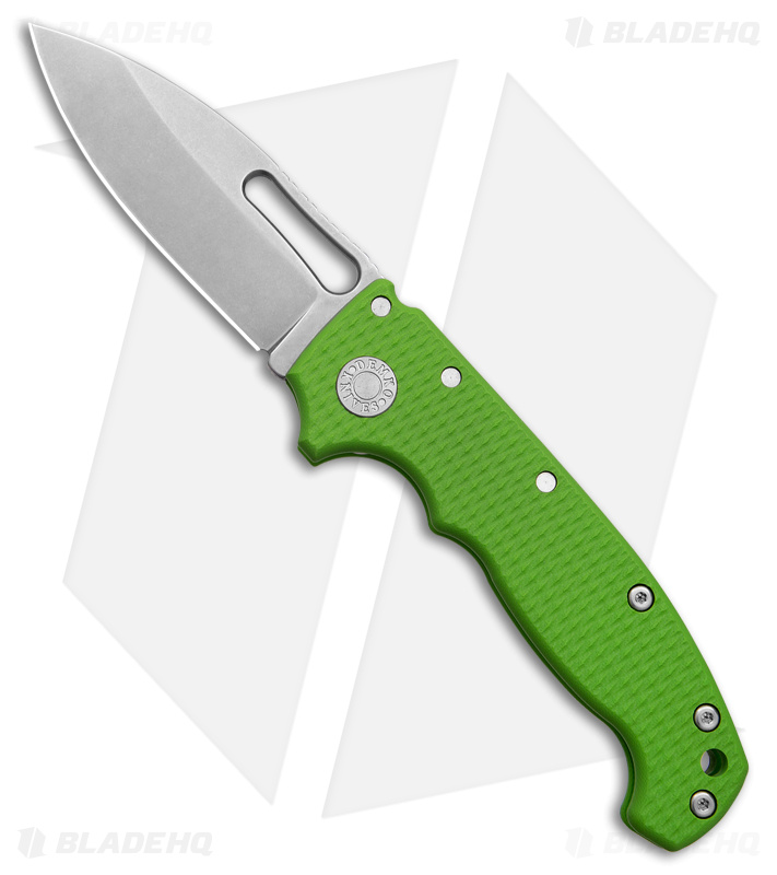 Demko Knives MG AD20S Slicer Shark-Lock Knife Neon Green G-10 (3.6" SW M4)