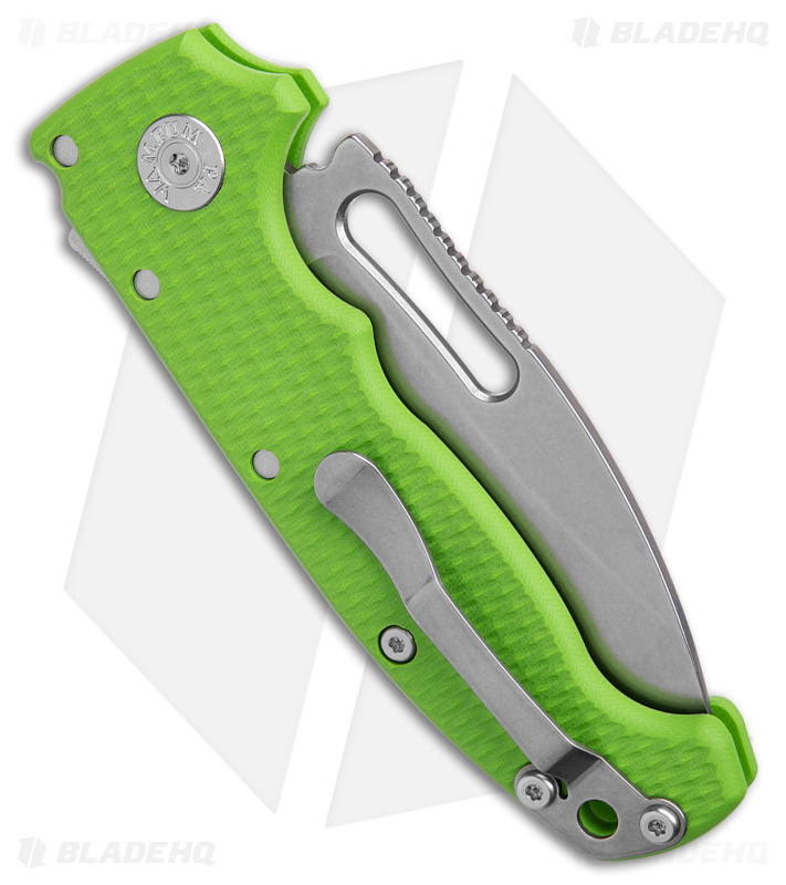 Demko Knives MG AD20S Slicer Shark-Lock Knife Neon Green G-10 (3.6" SW M4)