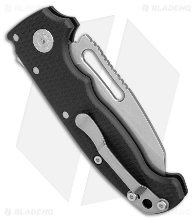 Demko Knives MG AD20S Slicer Shark-Lock Knife Black G-10 (3.6" Stonewash M4)