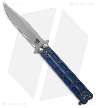 Doc Shiffer Butterfly Knife Blue Ti (4.6