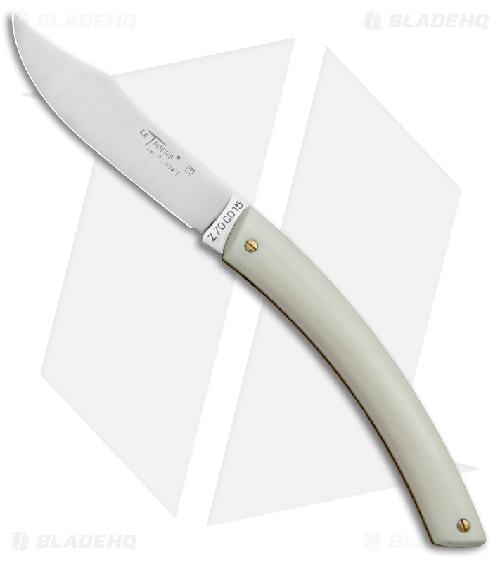 Douk-Douk Le Thiers Folding Knife Camel Bone Folder (4" Plain)