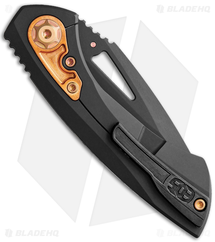 EOS Dorado S Frame Lock Knife DLC Titanium/Copper - Blade HQ
