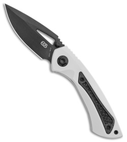 EOS Dorado S Frame Lock Knife White Stormtrooper Ti/CF (3" Black CTS-XHP)