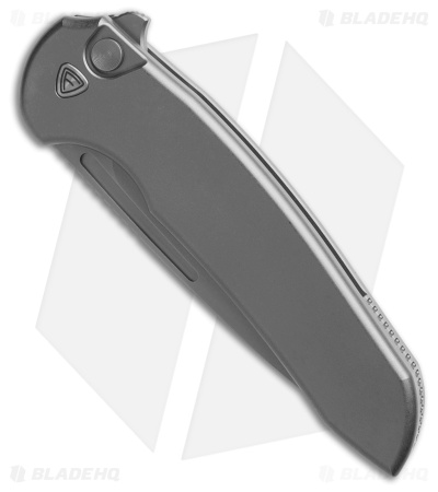 Ferrum Forge Stinger Button Lock Knife Stonewashed Titanium (3.25" SW)