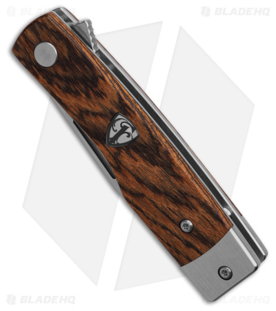 Finch Knife Co. Hatfield Flipper Knife Bocote Wood (2.75" Satin)