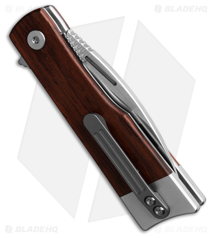 Finch Knife Co. McCoy Liner Lock Flipper Knife Cocobolo Wood (2.75" Satin)