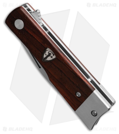 Finch Knife Co. McCoy Liner Lock Flipper Knife Cocobolo Wood (2.75" Satin)