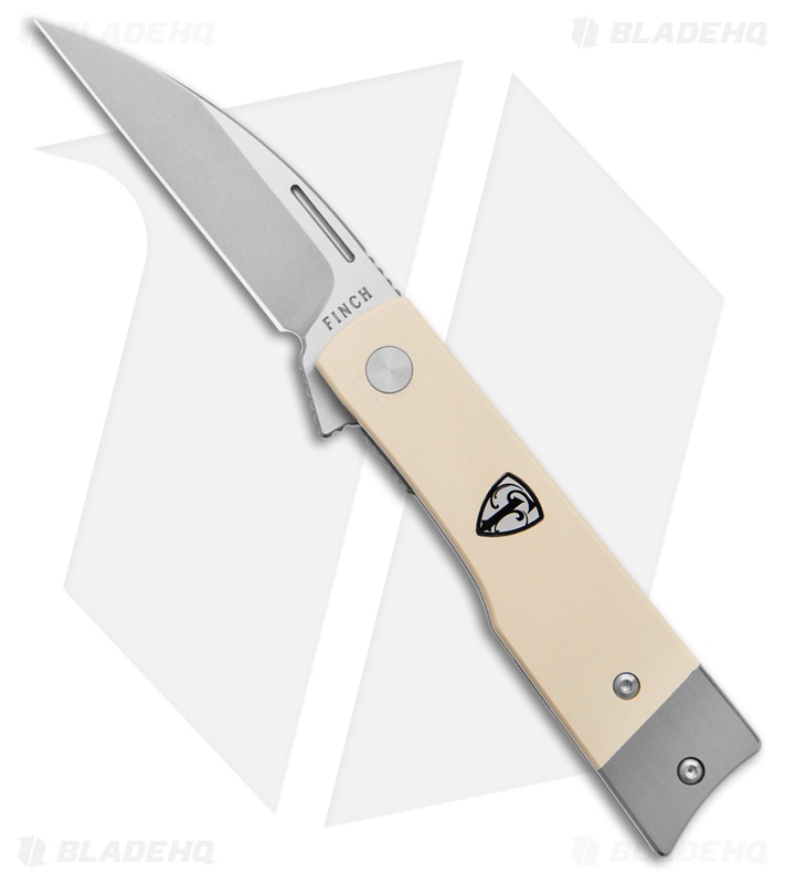 Finch Knife Co. McCoy Liner Lock Flipper Knife Ivory Micarta (2.75" Satin)