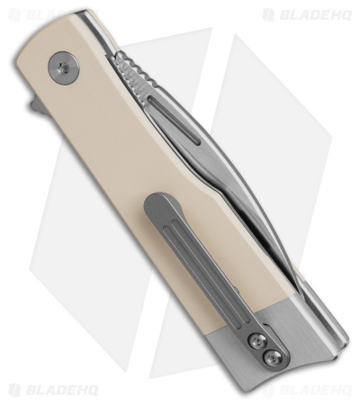 Finch Knife Co. McCoy Liner Lock Flipper Knife Ivory Micarta (2.75" Satin)
