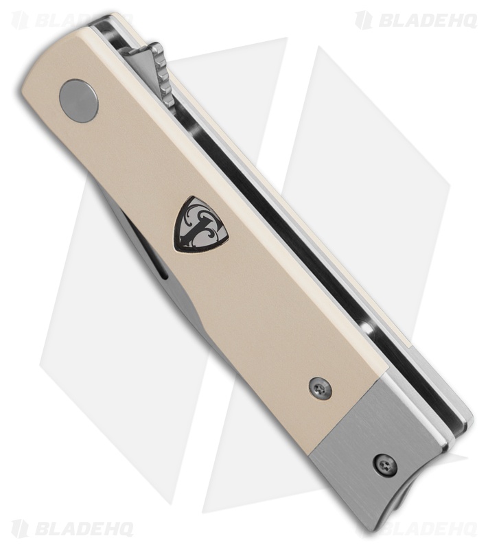 Finch Knife Co. McCoy Liner Lock Flipper Knife Ivory Micarta (2.75" Satin)