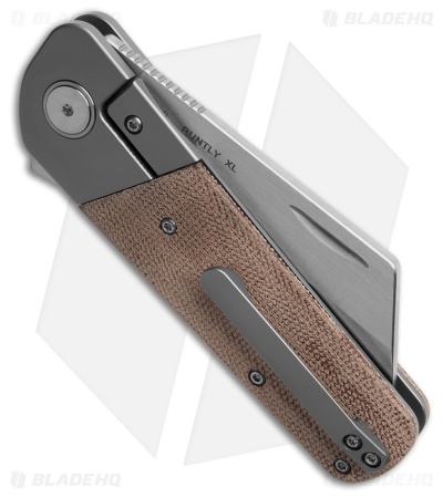 Finch Knife Co. Runtly XL Knife Natural Canvas Micarta