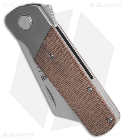 Finch Knife Co. Runtly XL Knife Natural Canvas Micarta