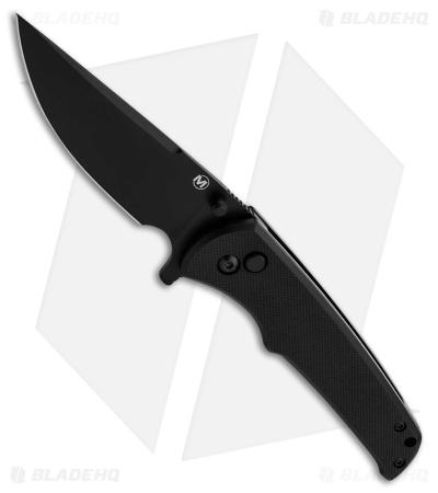 Boker Blackjay Pocket Knife Black G-10 Drop Point Black 440A