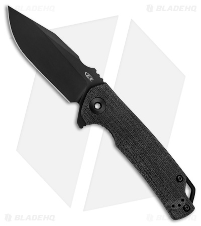 Zero Tolerance 0316 Liner Lock Knife Black Canvas Micarta (3.5" Black PVD)