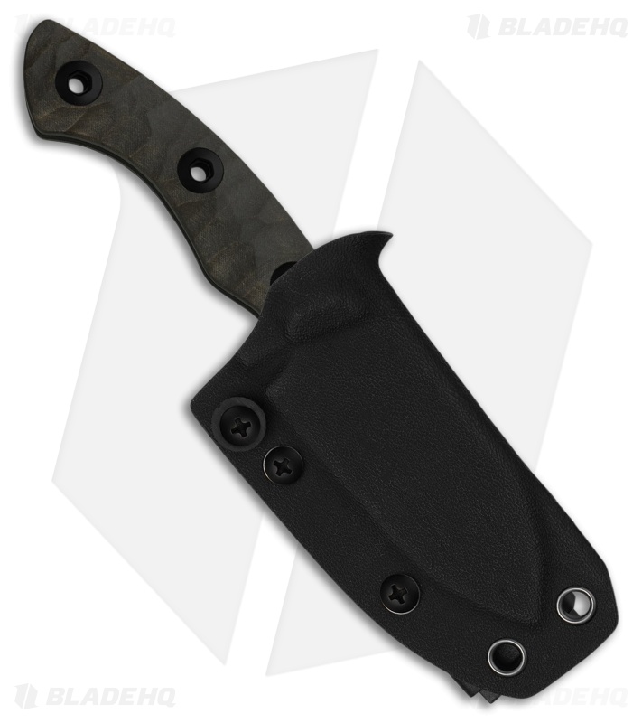 Kizer Rook Fixed Blade Knife| Black Richlite | Black