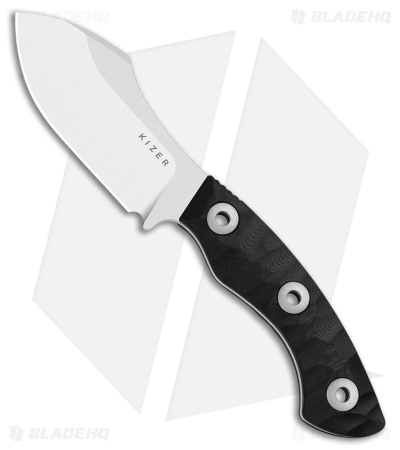 Kizer Rook Fixed Blade Knife Black G-10 (3.1" Satin AEB-L) 1090A3