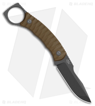 Kizer Billy Bones Fixed Blade Knife Sand G-10 (3.5" Gray PVD SW AEB-L)