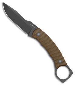 Kizer Billy Bones Fixed Blade Knife Sand G-10 (3.5" Gray PVD SW AEB-L)