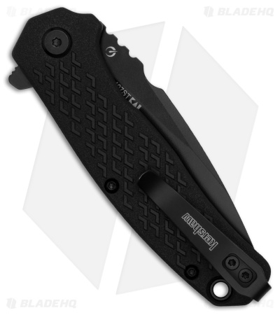 Kershaw Conduit Assisted Liner Lock Knife Black GFN (2.9" Black Serr) 1407ST