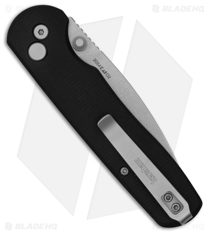 Kershaw Remnant Button Lock Knife Black Micarta (3.5" Stonewash) 2054