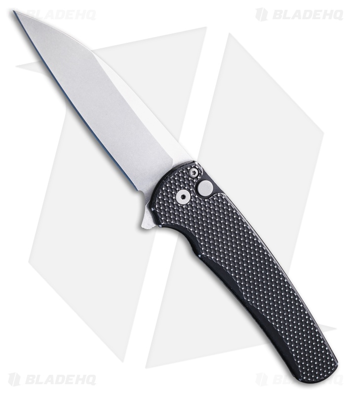 Pro-Tech Malibu Wharncliffe | Textured Battleworn Black | SW